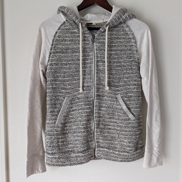 Miss Me Women's White/Gray Hooded Jeweled Zip Up Hoodie Size Large - Picture 5 of 14